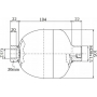 HYDROAKUMULATOR PODWÓJNY 0,5L Z ELEKTROZAWOREM NO 24V